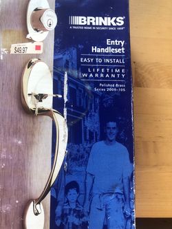 Brinks Handleset 50% off tag in pic ( door knob ) Like New Still in Box !! Meet in HB , OC