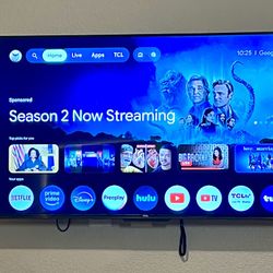 TCL 43-Inch 4K LED Smart TV FREE Wall Mount