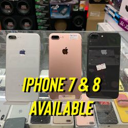 IPHONE 7 & 8 PLUS AVAILABLE NOW