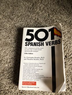 501 Spanish Verbs Book 5th edition Christopher Kendris