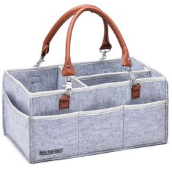 2 0f Baby Diaper Caddy: Newborn Nursery Organizer for Storage Essentials. Good Changing Basket or Portable Tote. New in the bag! Retail price is $40