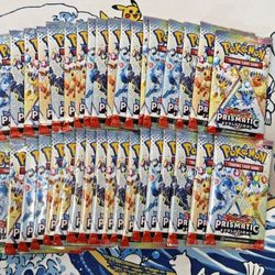 36 Pack Lot of Prismatic Evolutions Booster Packs 