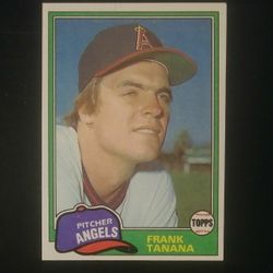 1981 Topps Frank Tanana California Angels #369 Pitcher Baseball Card Collectible Vintage Sports MLB Trading Pro Professional