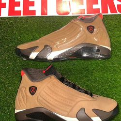 Men’s Air Jordan 14 Archaeo Brown Brand New Shoes size 11.5 Men
