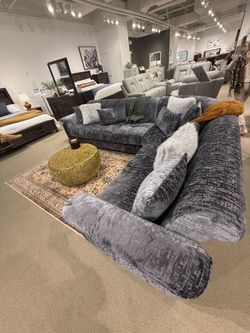 Gray Convertible Sectional That Turns to 2 Beds $50 Down