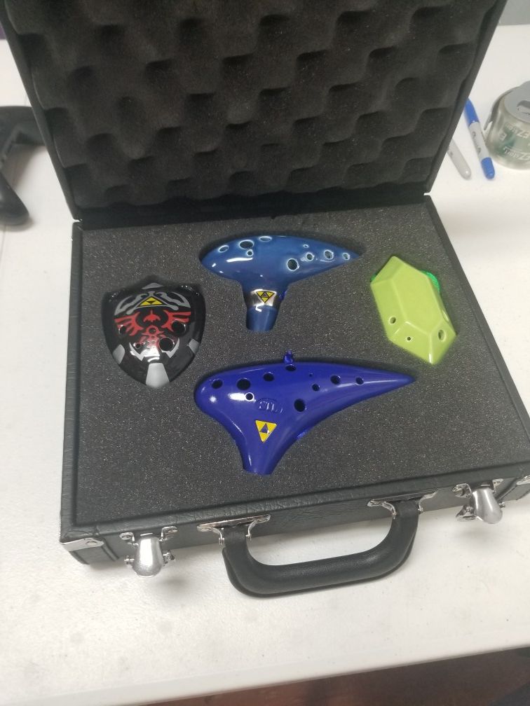 Legend of zelda ocarina set.