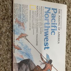 1986 August, Map Of Pacific Northwest, Making Of America, Nat. Geographic