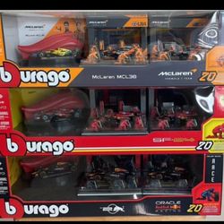 Mc laren formula team, Scuderia Ferrari, oracle red bull racing car seats 3 box NEW