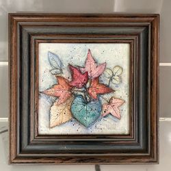 Pamela Nelson Mixed Media Leave Impression Art