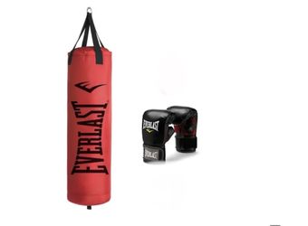 Punching Bag And Gloves