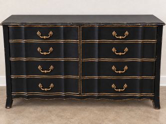 Black & gold dresser- vintage look