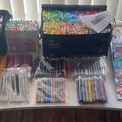 Coloring Supplies - Ohuhu 320 Markers, Grabie Markers, Coloring Books