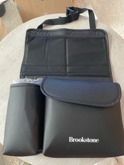 Brookstone Backseat Car Organizer – Travel Seat Storage – NEW - Hangs on Seat