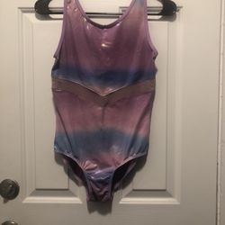 Cat Jack Dance Leotard Size XL (14/16) Girls Pink Blue