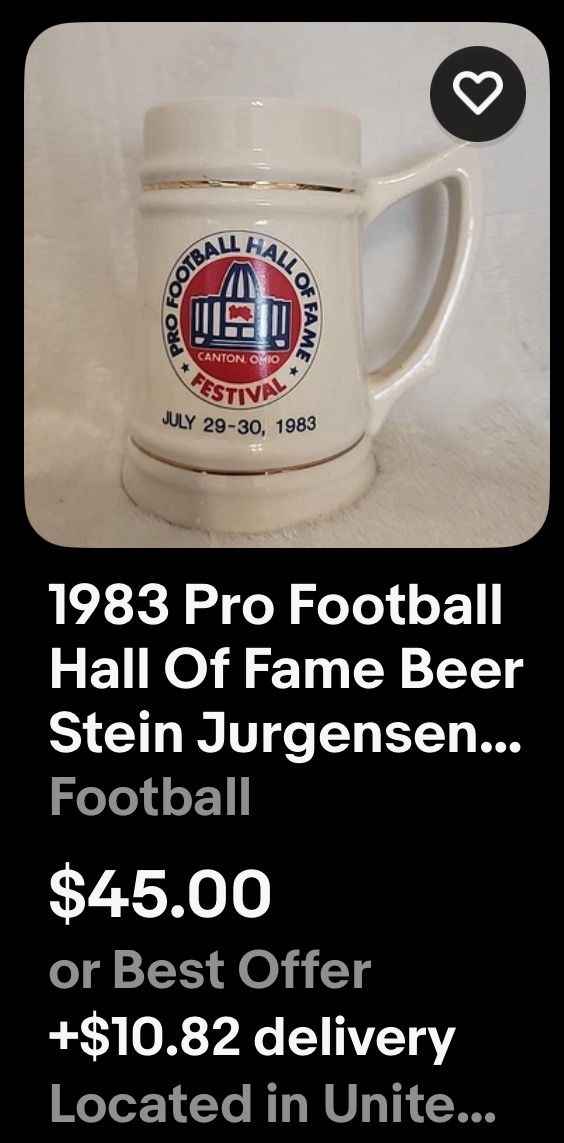 1983 Football Stein