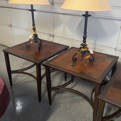 FREE - Full set Steel Coffee Table and End tables 