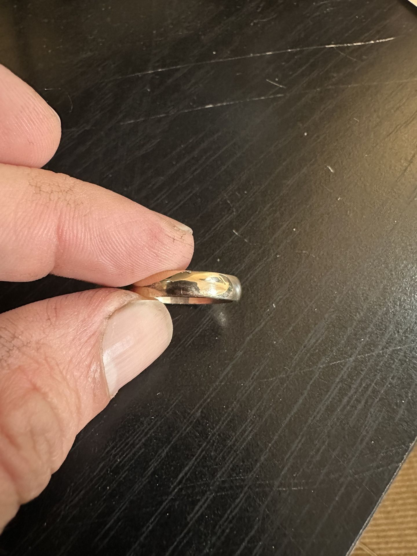 14k Gold Ring, Wedding Band 