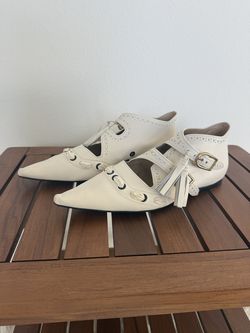 JOSEPH Italian Leather Pointed Toe Flats EU 37