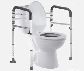 Lianjindun Toilet Safety Rails Adjustable Toilet Safety Frame Supports 300lb
