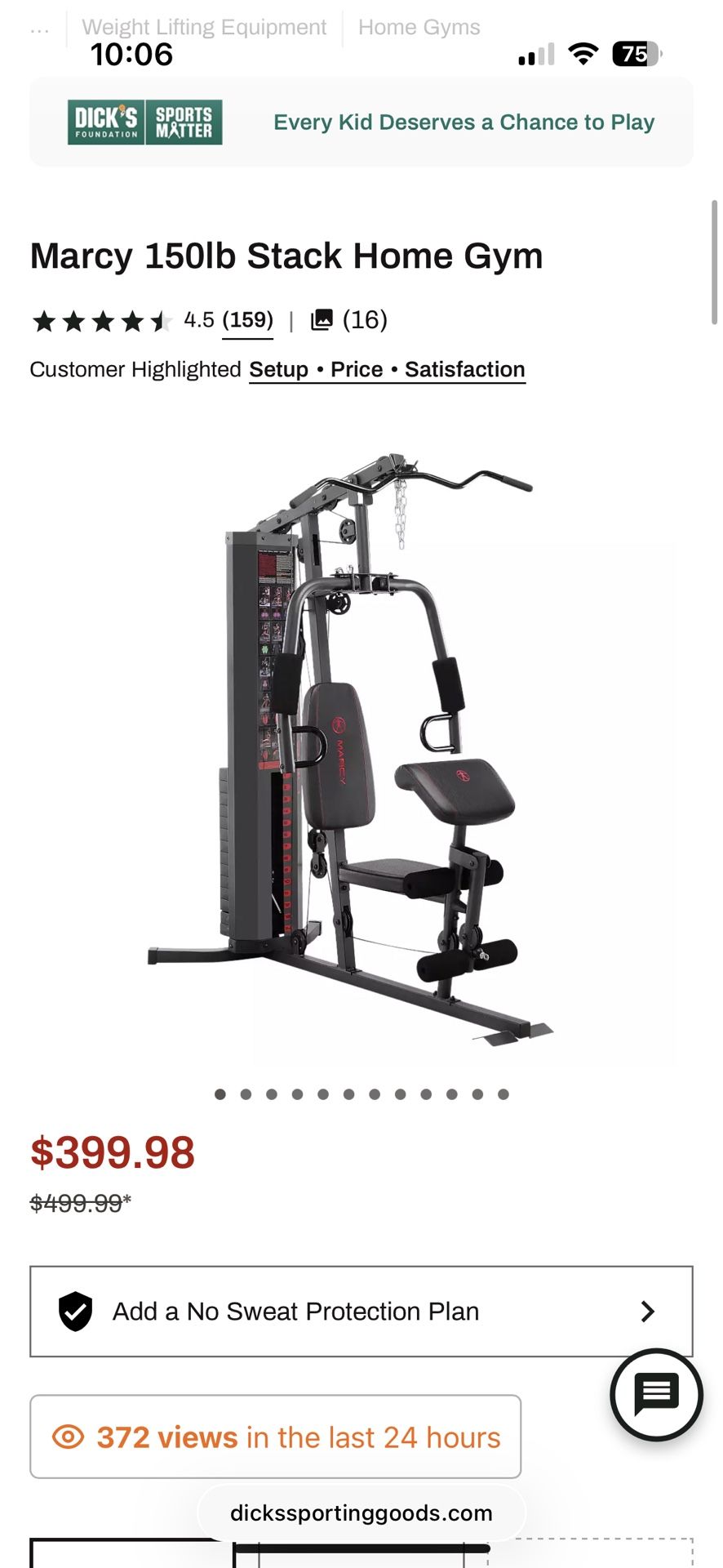Marcy 150lb Stack Home Gym