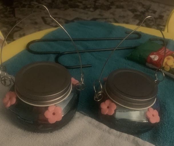 Glass Humming Bird Feeders 