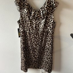 Gianni Bini Espresso Animal Print Dress