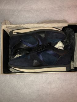 Midnight Blue Burberry Low Top Women Sneakers