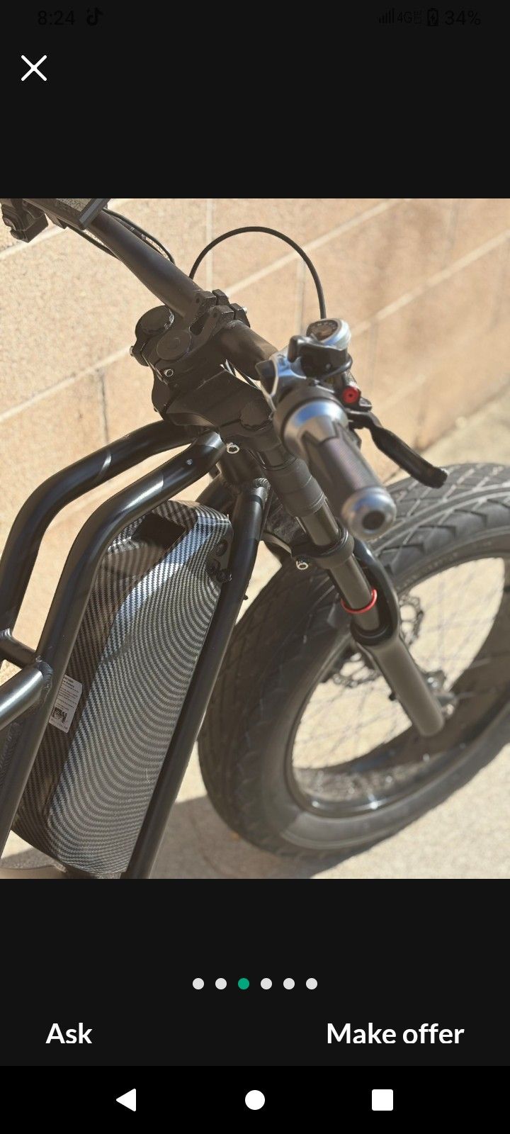 Akez Electric Bikes 1500w this bike still new used once no charger no scratches no marks in the best condition money really needed