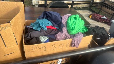 Clothes, sheets, towels