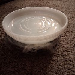 3 New Black Plastic Plant Stands On Casters, 4 Pot Water Catchment  Basins