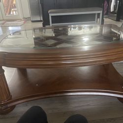 Large Wooden Coffee Table