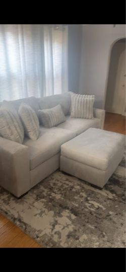 Couch with ottoman