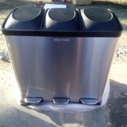 Step And Sort Stainless Steel Trash
