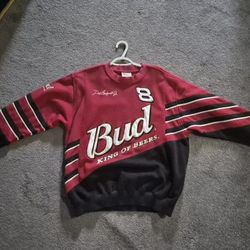 Vintage Dale Earnhardt Jr. NASCAR No. 8 Budweiser Chase Medium Crew Neck Sweat Shirt