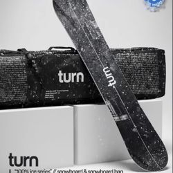 Brand New “TURN” Limited Edition Snowboard Package Size 159
