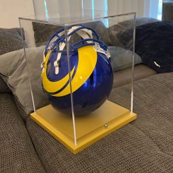 Rams Helmet In Case 