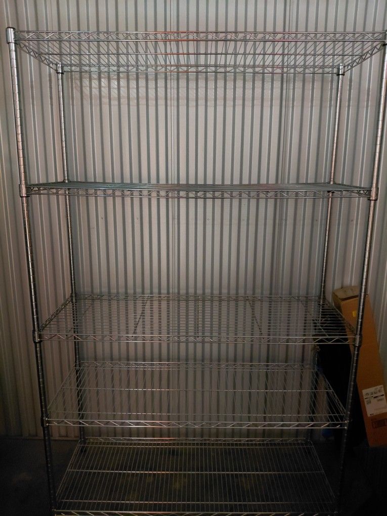 2 Heavy Duty 6-Shelf Metal Storage