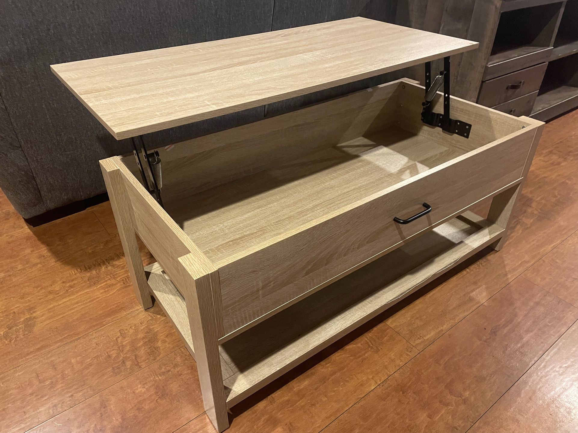 Coffee Table With Hinged Lid