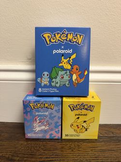 Polaroid Color i-Type Film – Pokémon + PIKACHU FILM + SYLVEON FILM - IN HAND