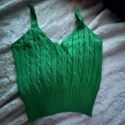 Green Knitted Top