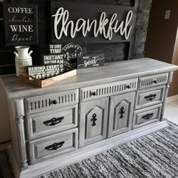 Broyhil Premier Rustic Grey Dresser 