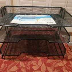 Roladex 3 Tier Mesh Tray