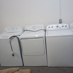Washers and dryers all work come with delivery