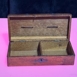 Antique Wooden Cash Box