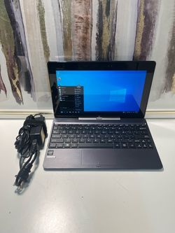 Touchscreen ASUS T100TAM Notebook Laptop 11” Intel Atom 32GB HDD 2GB RAM Win 10 - $49