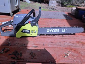 Ryobi 18" 2 cycled powered chainsaw used once