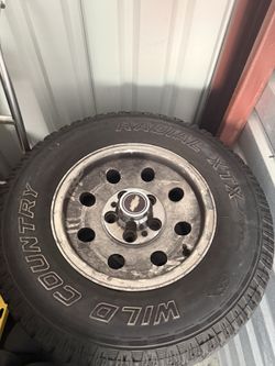 Stock Chevy g20 rims and tires