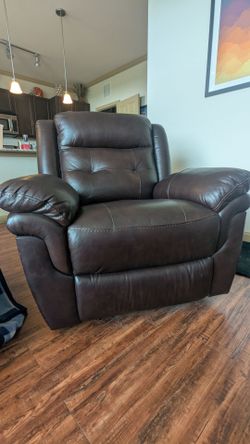 Leather Rocking Recliner - Pickup Needed