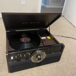 Victrola 6 In One Record Player Wooden 