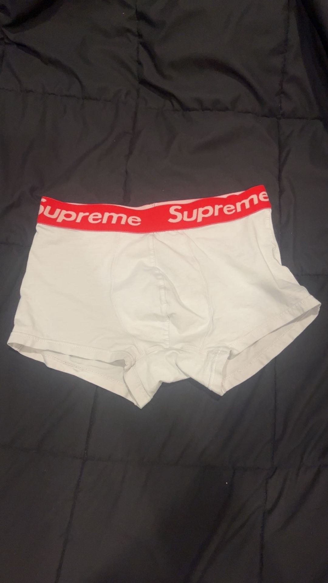 Supreme Boxers White and red Size Medium 